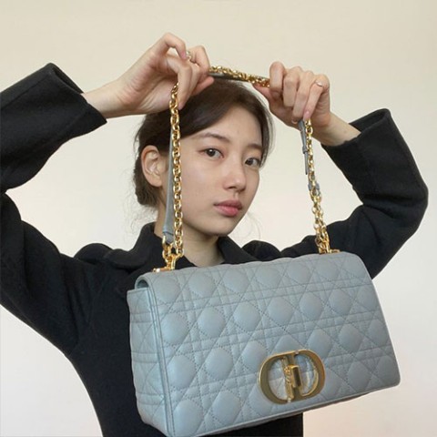 디올 카로 라지 까나쥬 소프트 체인백