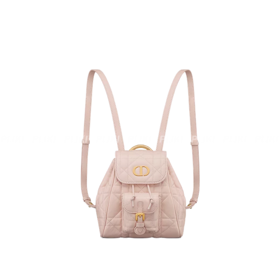 디올 Dior Caro 스몰 백팩 파우더 핑크