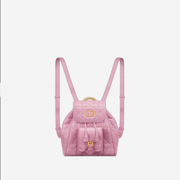 디올 Dior Caro 스몰 백팩 하이드로레인저 핑크