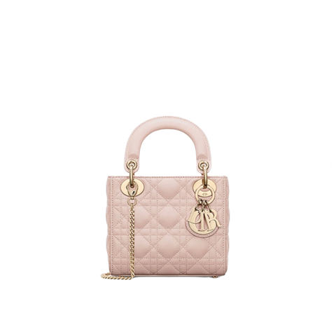디올 레이디 Dior 파우더 핑크 미니 백