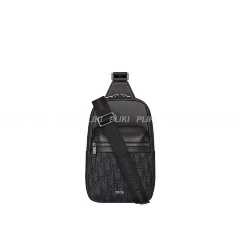 디올 Rider 2.0 블랙 Dior Oblique 자카드 슬링백
