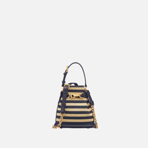 디올 C'EST DIOR 데님 블루 마리니에르 라피아 스몰 백