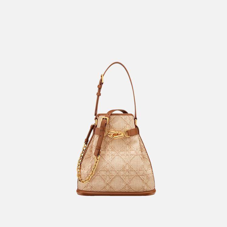 디올 C'EST DIOR 까나쥬 라피아 미디엄 백
