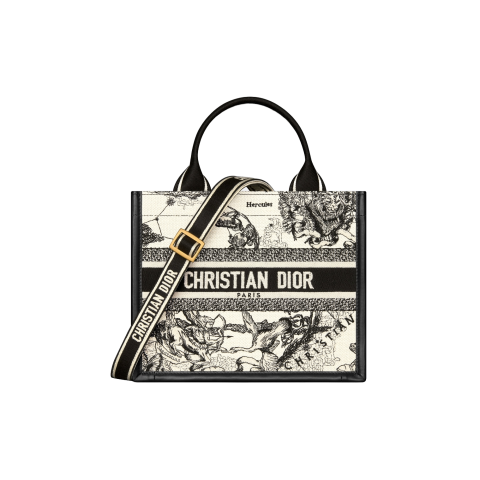 디올 북 토트 스몰 백 라떼 멀티 컬러 Dior Zodiac