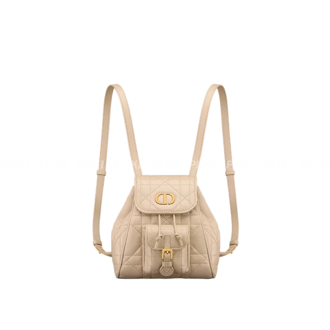 디올 Dior Caro 스몰 백팩 파우더 베이지